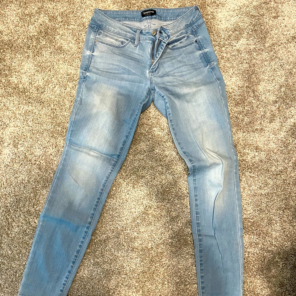 Bebe Faded Jeans size 27 straight leg